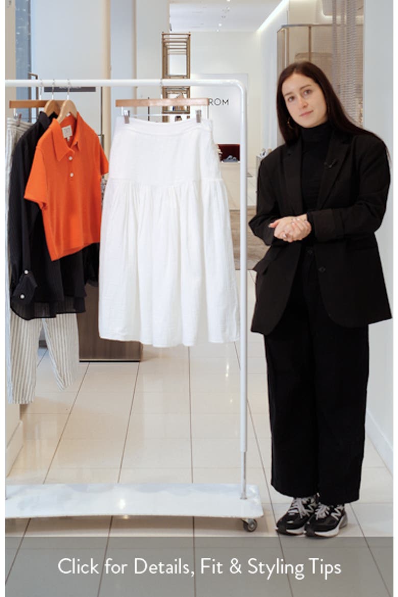 Cotton Gauze Midi Skirt video