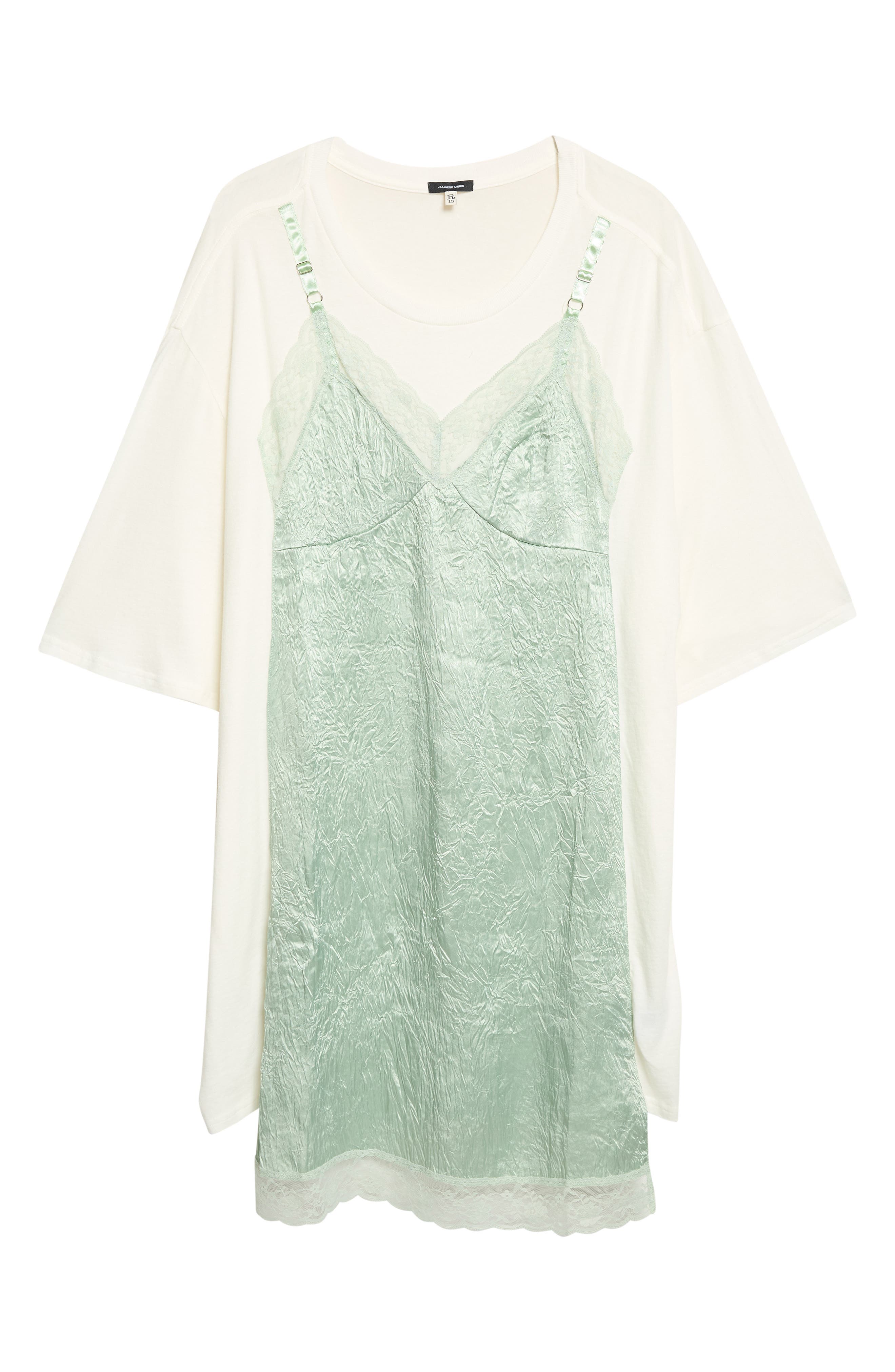 selected ECRU WHITE/ GREEN