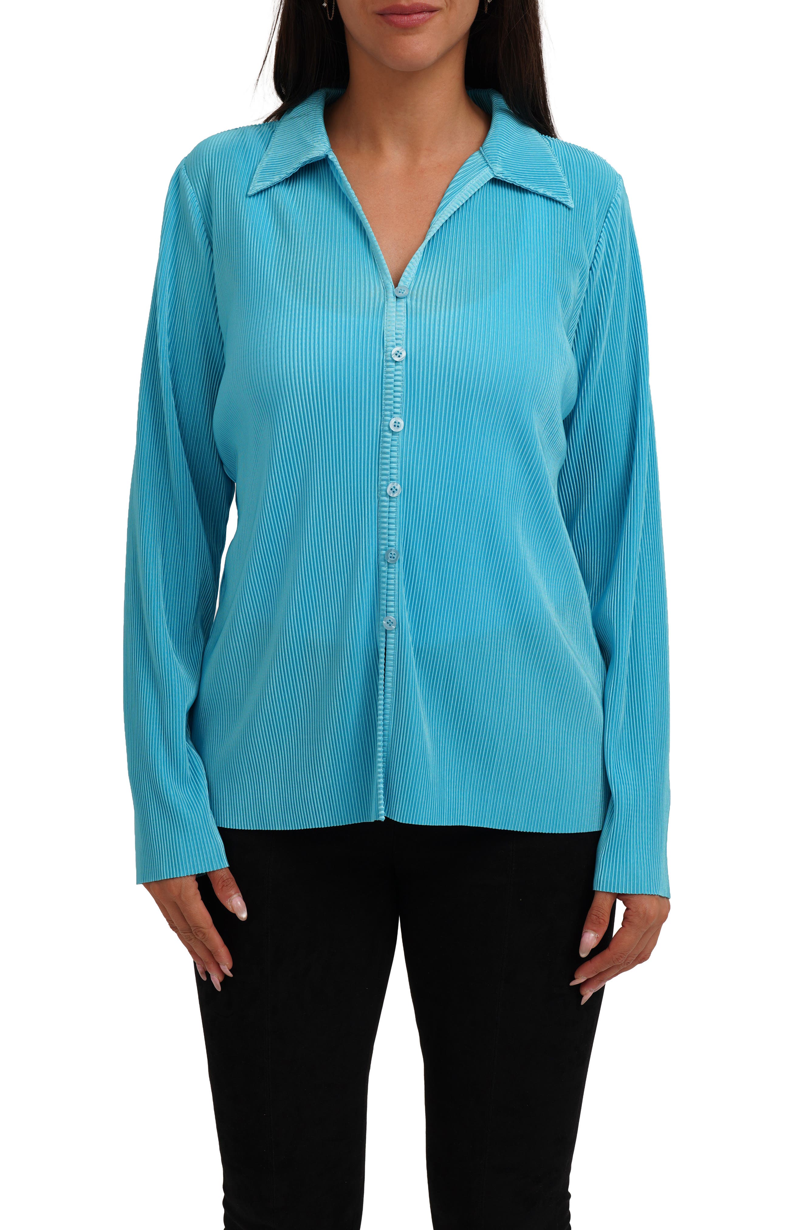 CYRUS Rib Button-Up Shirt