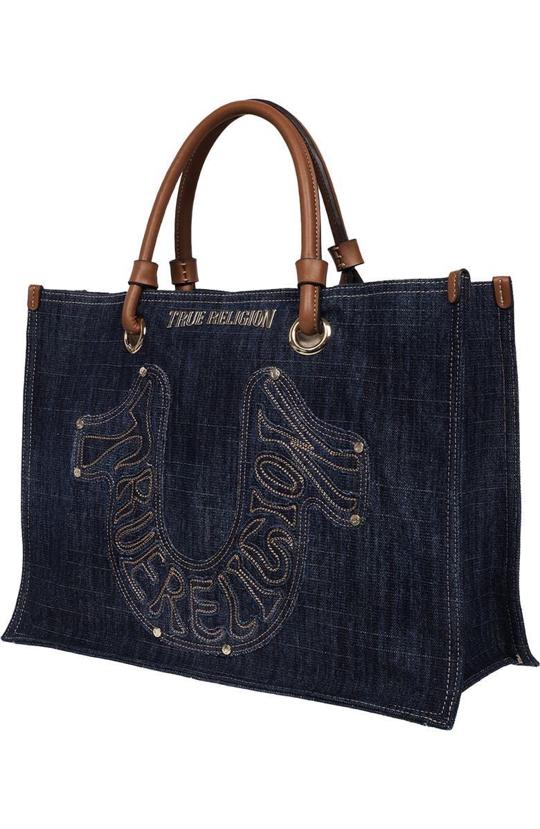 True Religion Andi Embroidered Horseshoe Tote, Alternate, color,