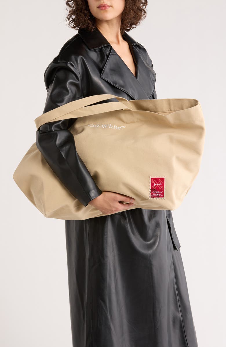 Off-White Jondal Canvas Tote, Alternate, color, 