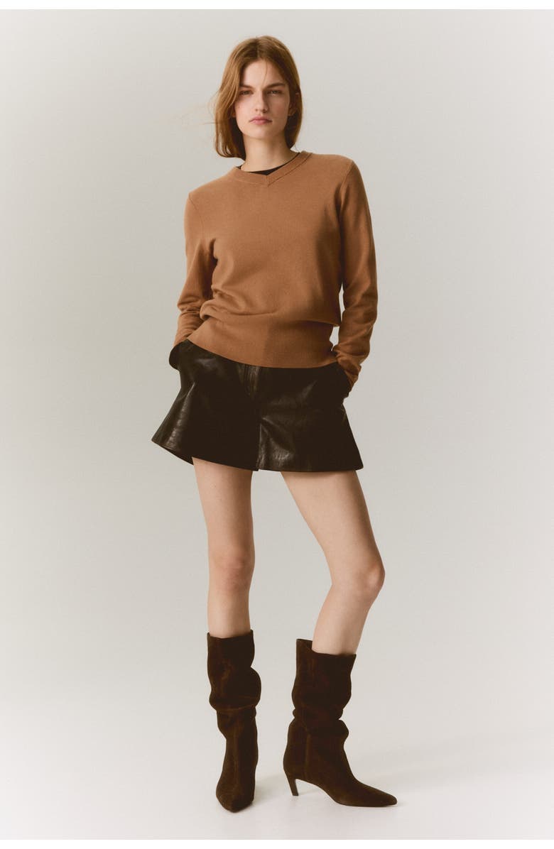 H&M V-neck Jumper, Alternate, color, Dark Beige
