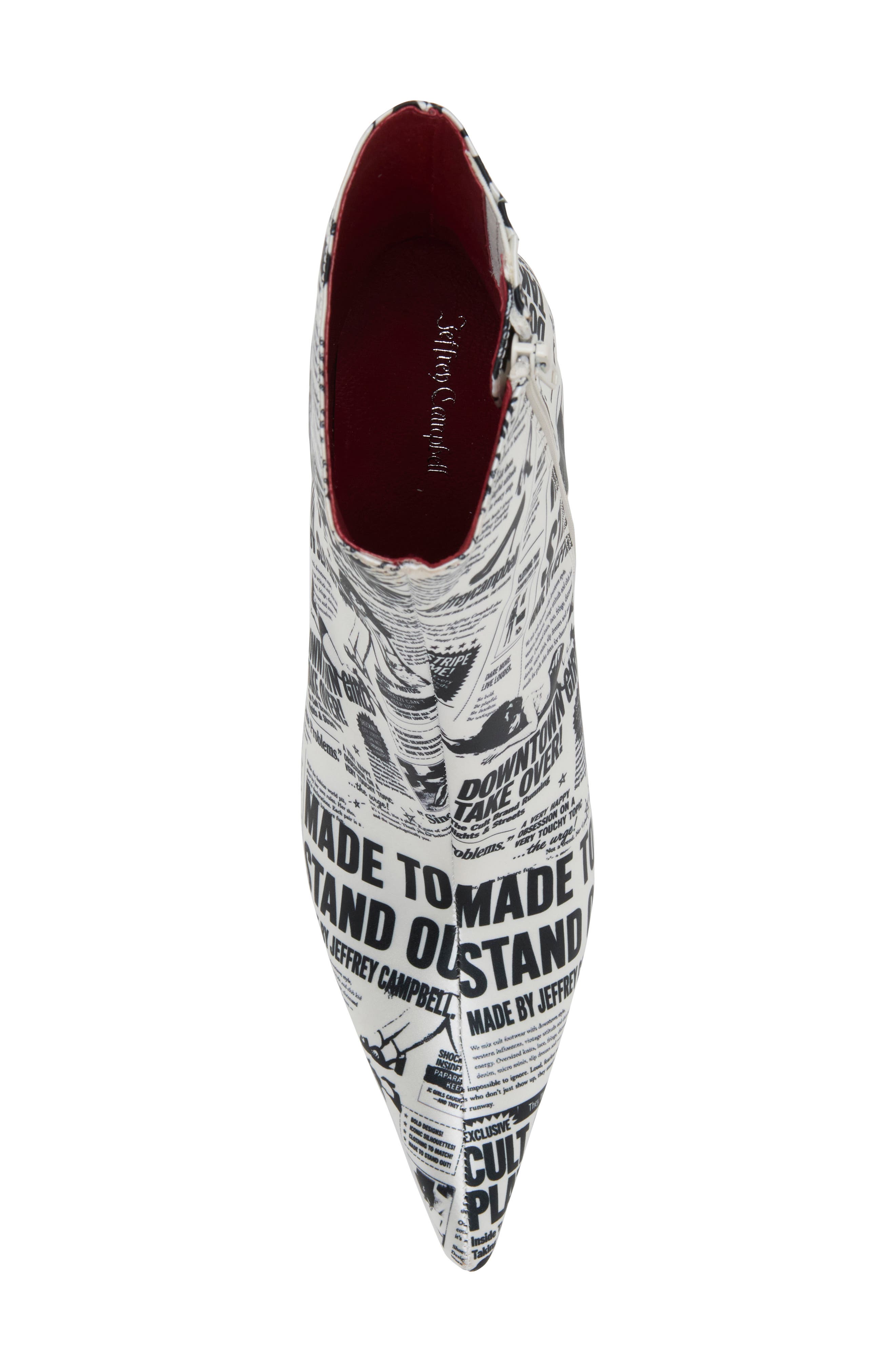 Big News Bootie, Alternate, color, BLACK WHITE NEWSPAPER