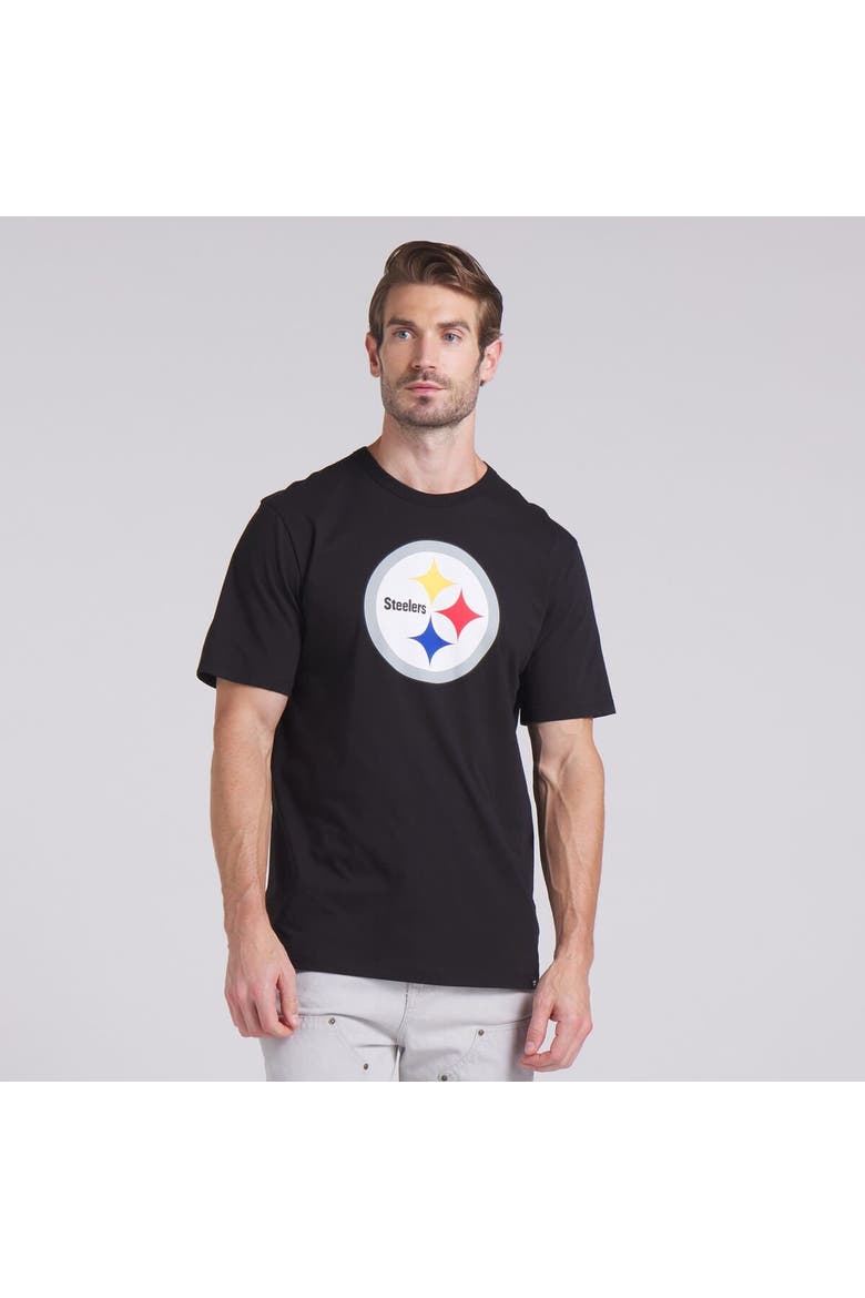 Men's Fanatics  Black Pittsburgh Steelers Legacy Cotton T-Shirt, Alternate, color, Black