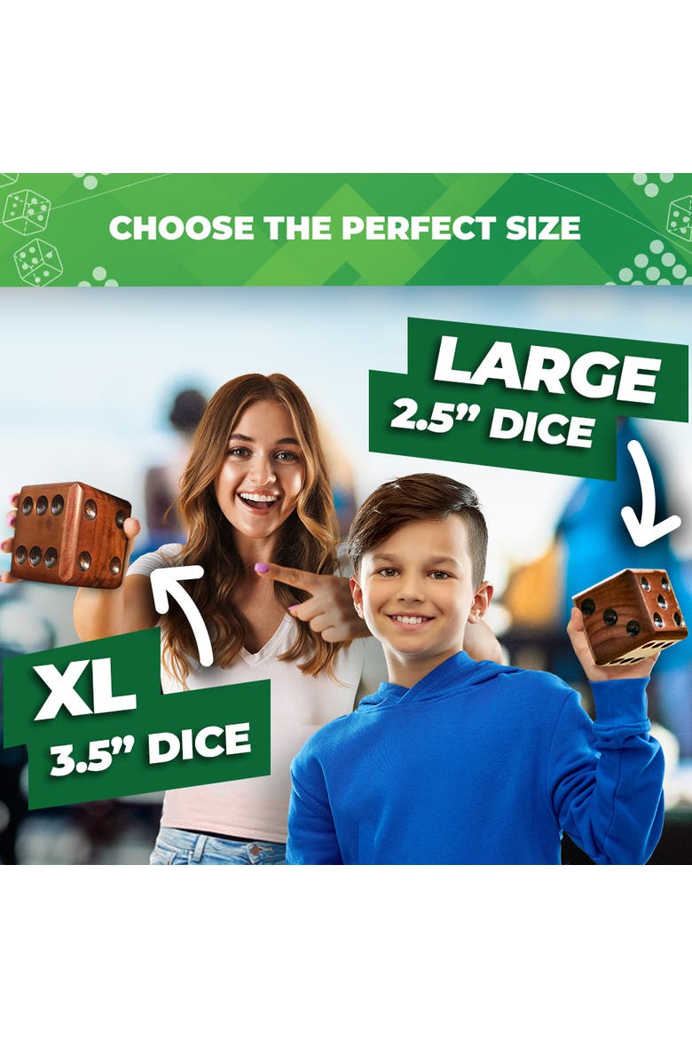 Yardzee, Farkle & 20+ Dice Games, Alternate, color, Brown