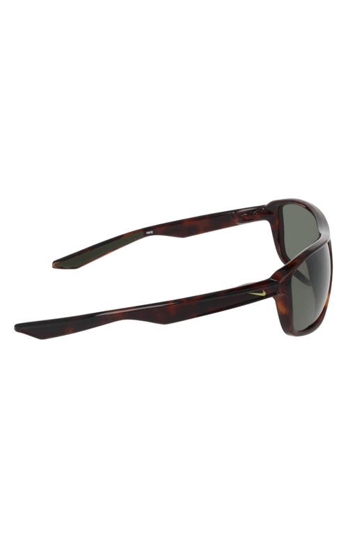 Nike Premier Stride 63mm Rectangular Sunglasses In Black
