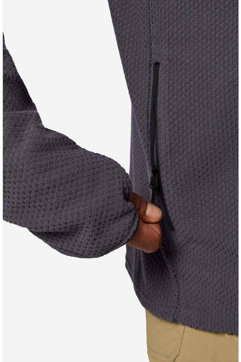 AirFleece Zip Hoodie, Alternate, color, BLACKENED