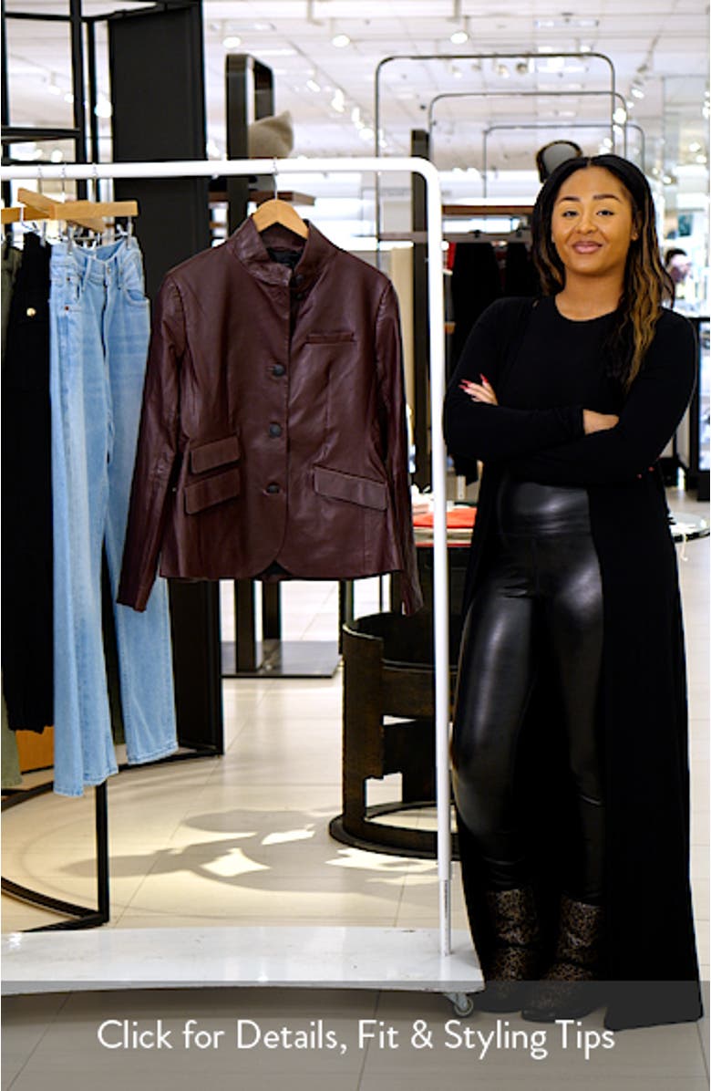 Slade Leather Blazer, sales video thumbnail