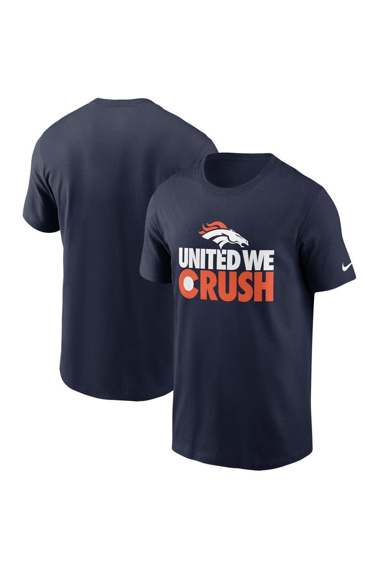 Men's Nike Navy Denver Broncos Hometown Collection Crush T-Shirt, Main, color, Navy