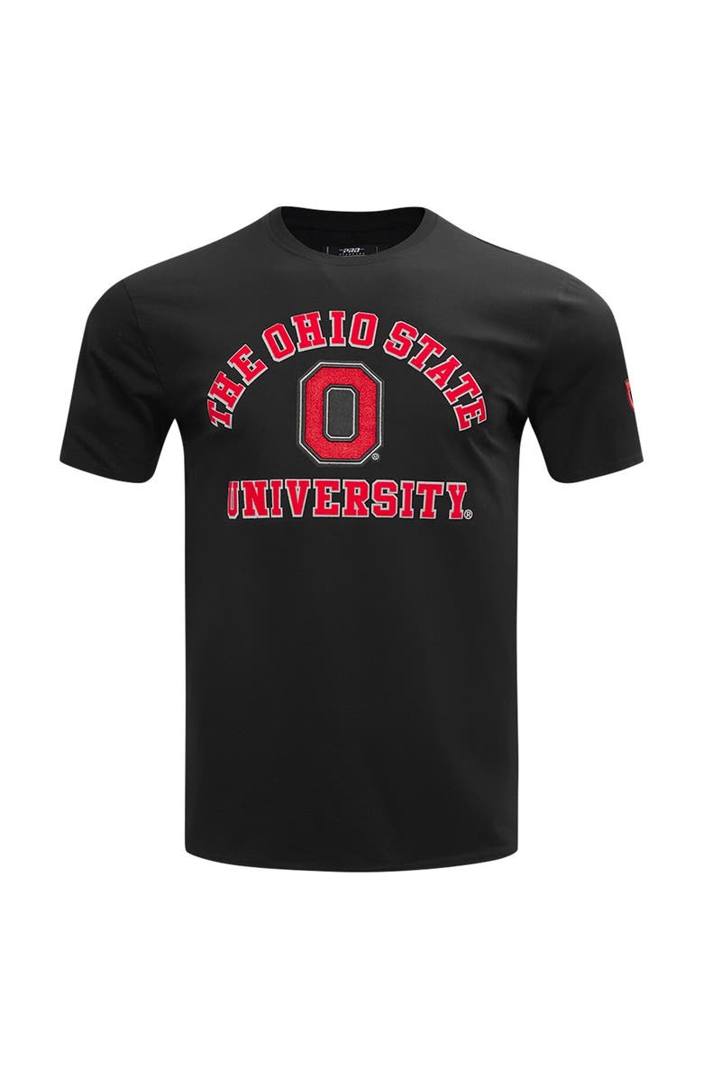 PRO STANDARD Men's Pro Standard Black Ohio State Buckeyes Classic Stacked Logo T-Shirt, Alternate, color, Black