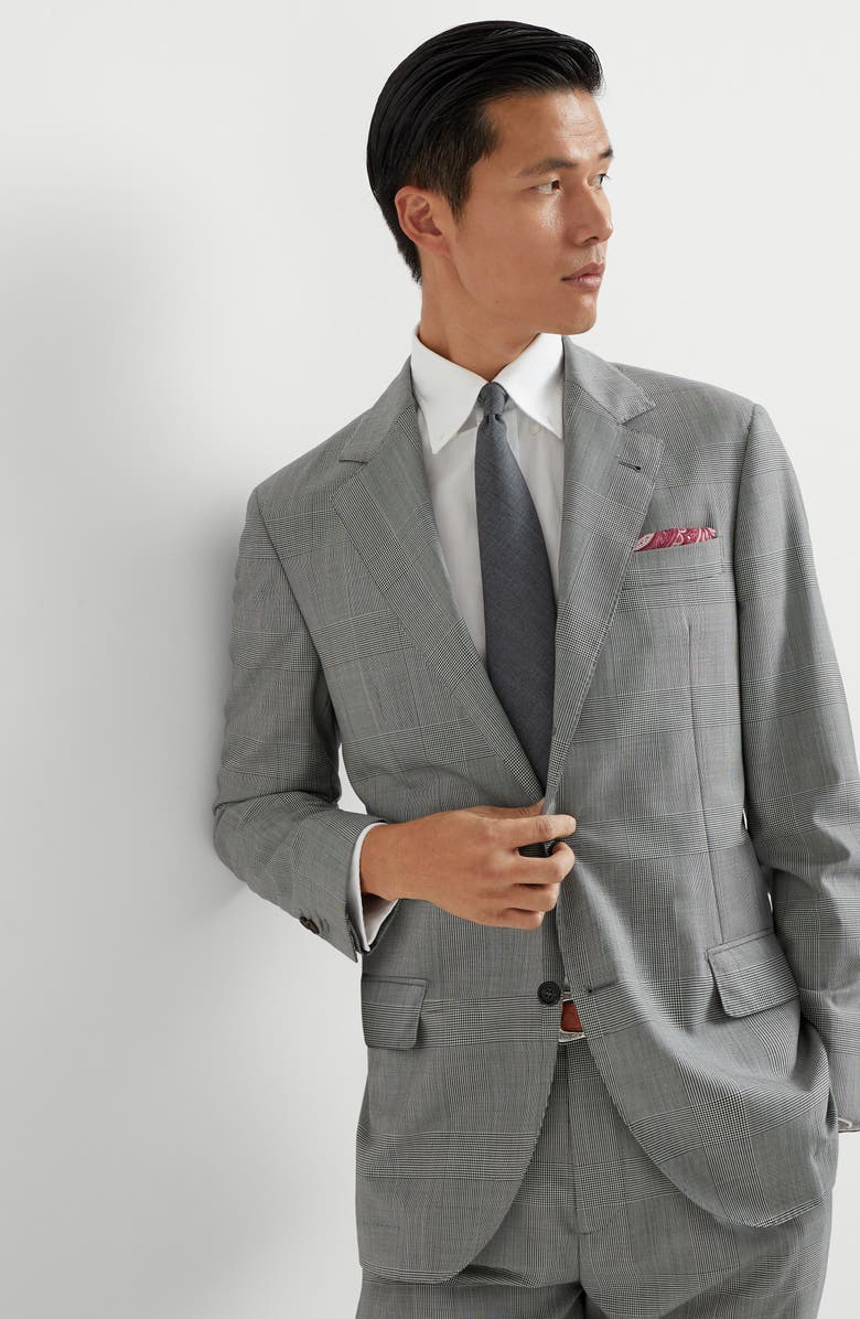 Brunello Cucinelli Prince of Wales blazer, Alternate, color,