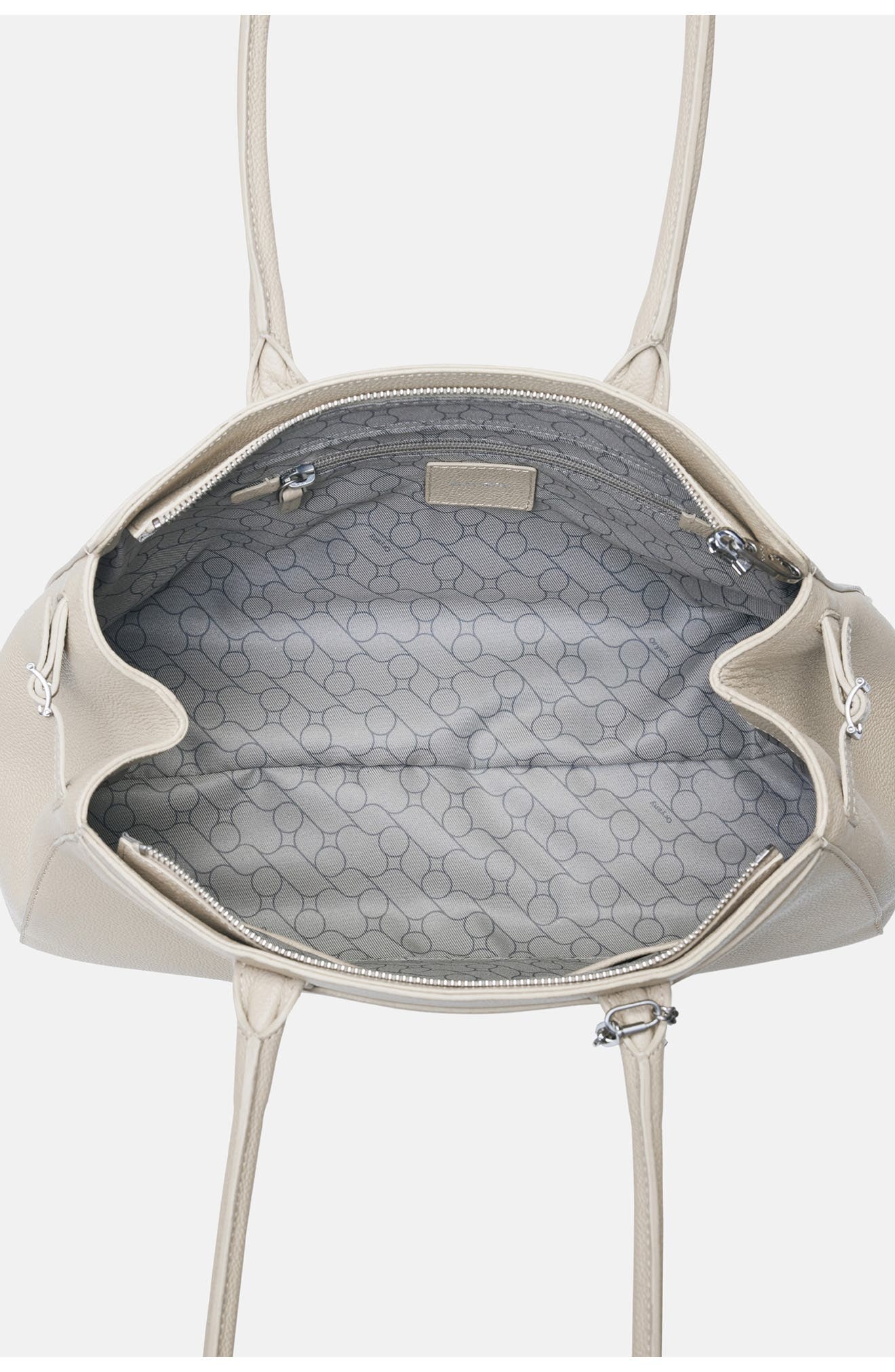 Harper Leather Shoulder Bag, Alternate, color, VANILLA CREAM