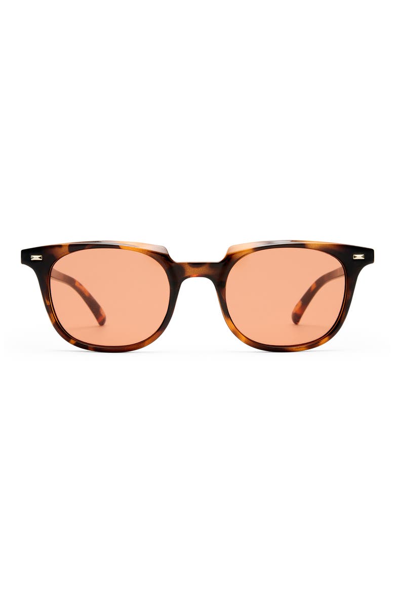 Le Resolu 51mm D-Frame Sunglasses, Main, color, DARK TORT / CINNAMON TINT