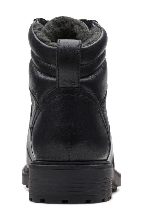 Clarks ® Orinoco 2 Faux Shearling Hiking Boot In Black