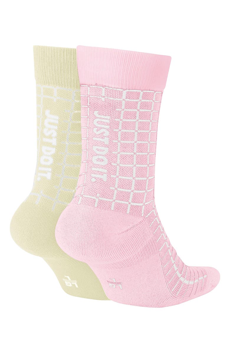 Nike 2-Pack Just Do It SNKR Crew Socks, Alternate, color,