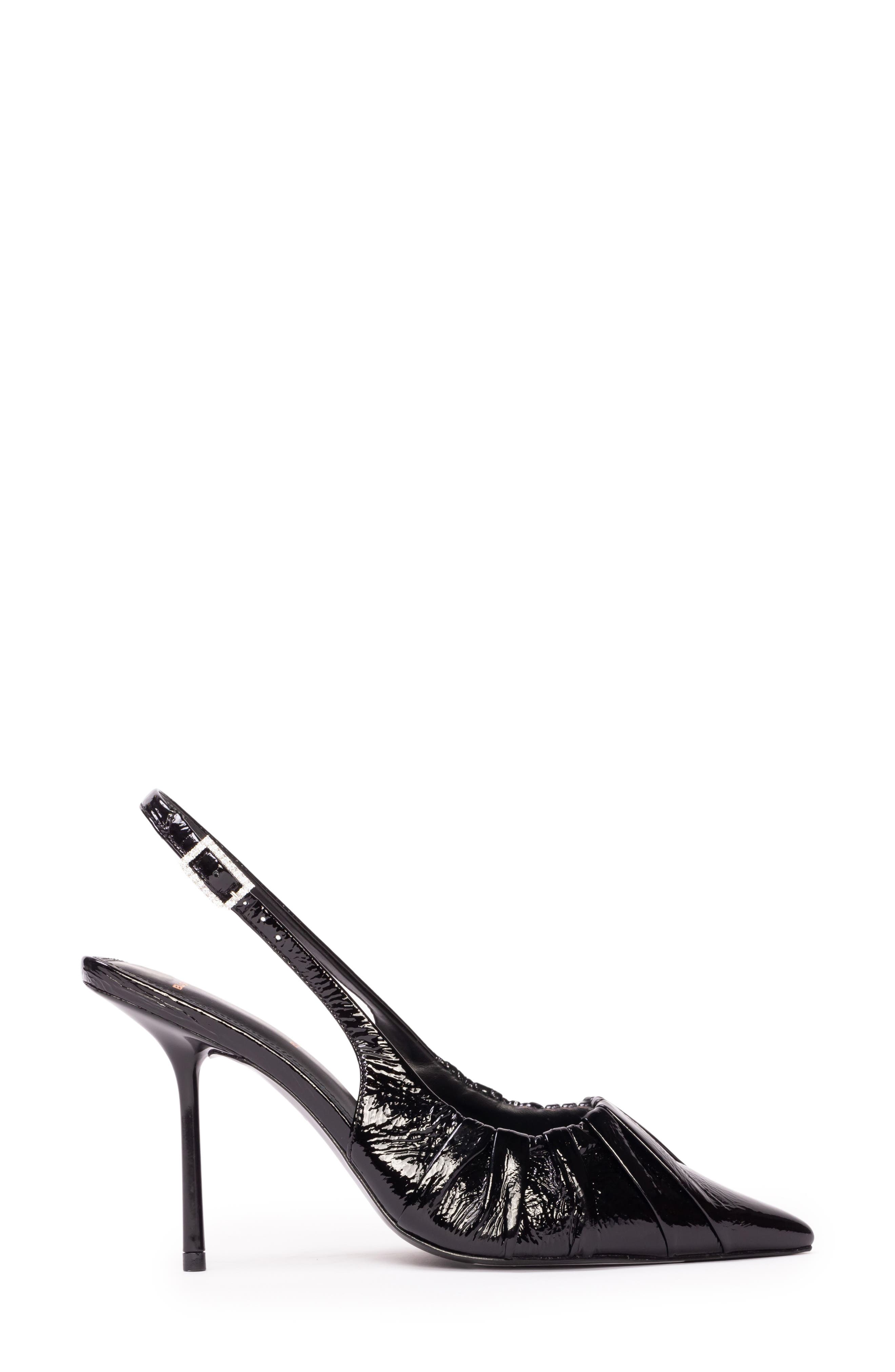 BLACK SUEDE STUDIO Piaz Slingback Pointed Toe Pump, Alternate, color, 