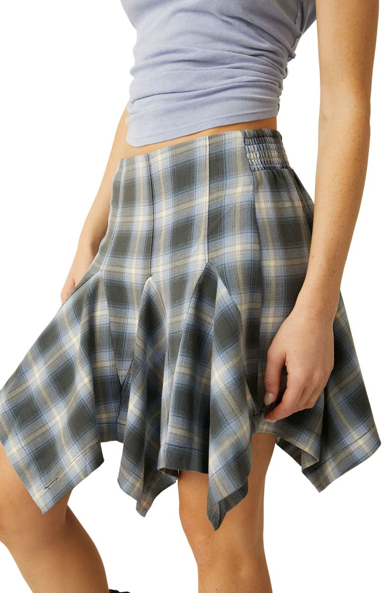Free People Xia Plaid Miniskirt, Alternate, color, 