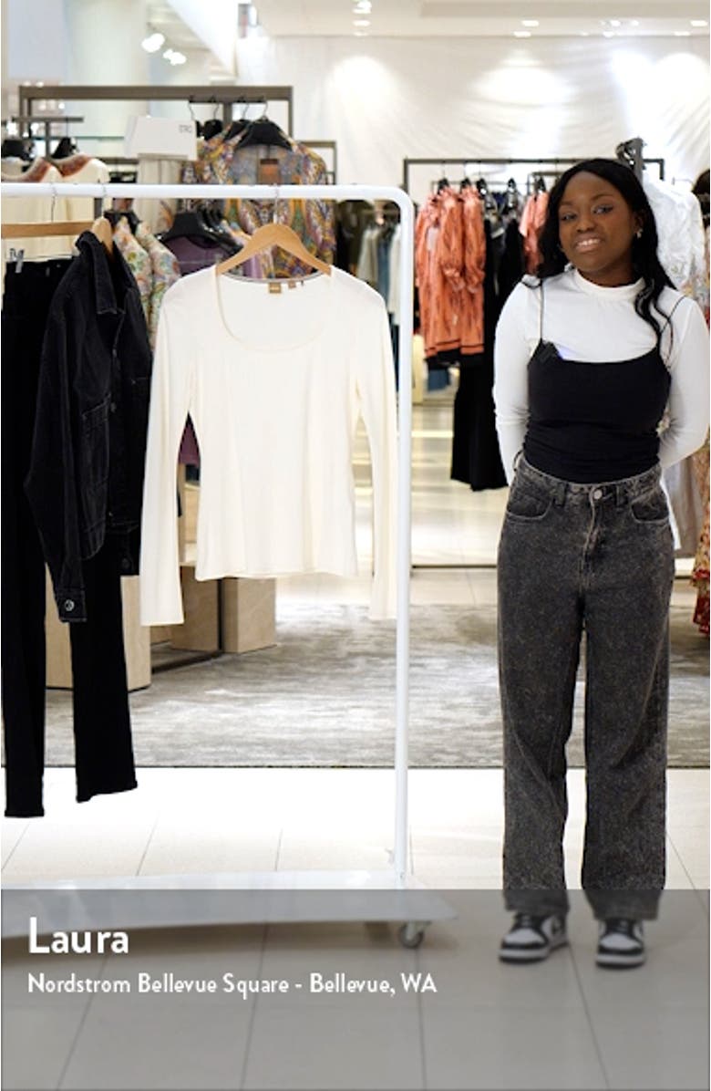 Etacha Long Sleeve Scoop Neck Top, sales video thumbnail