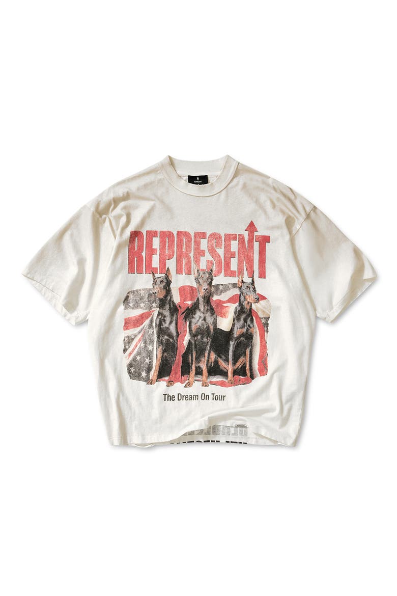 Dream On Tour Graphic T-Shirt, Alternate, color, WASHED ECRU