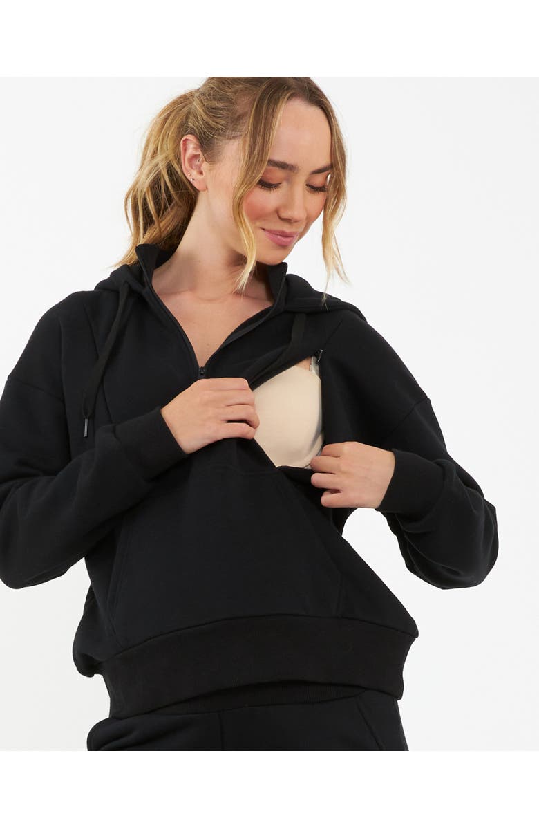 Ripe Maternity Nicky Nursing Hoodie  Black, Alternate, color, Black
