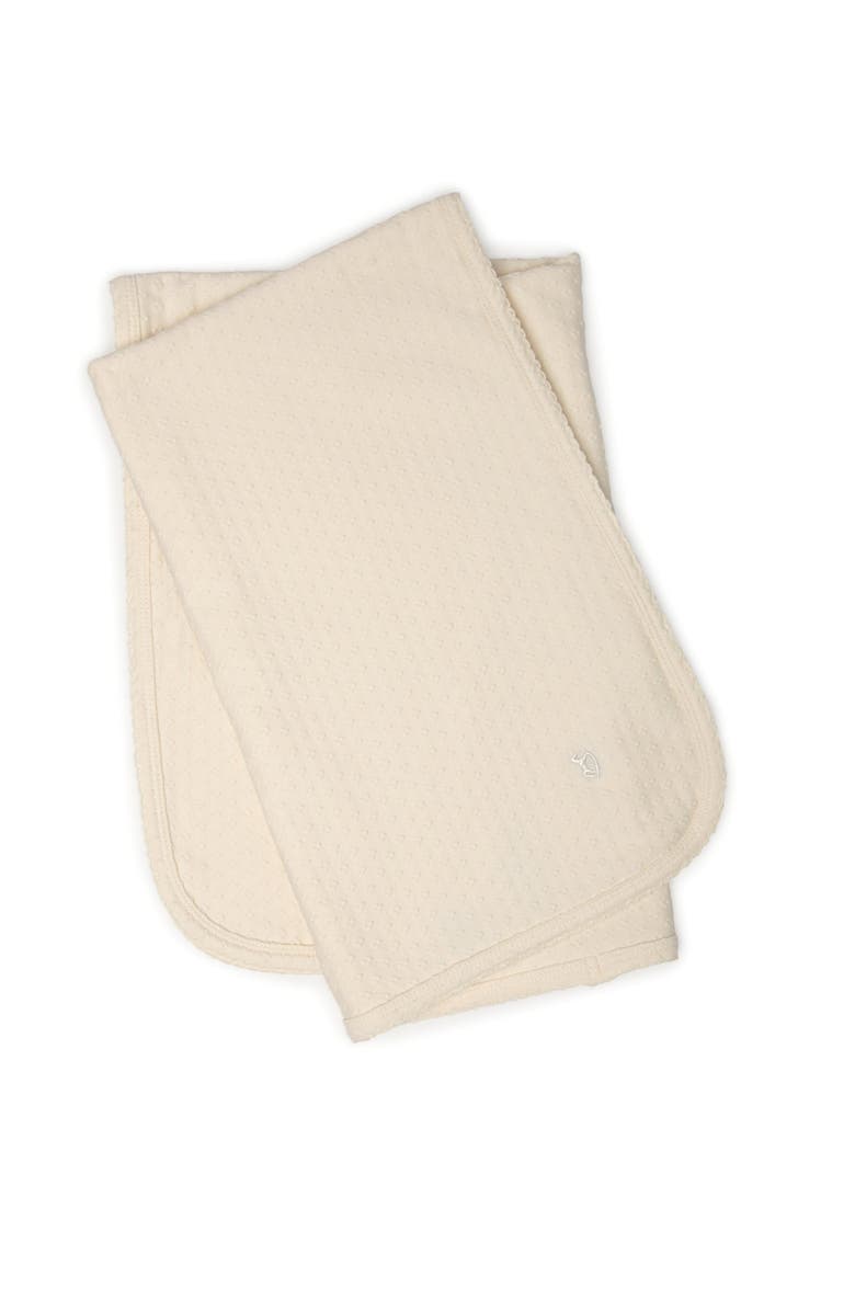 Bebe Bella Girl Embossed Diamond Blanket, Main, color, Off White