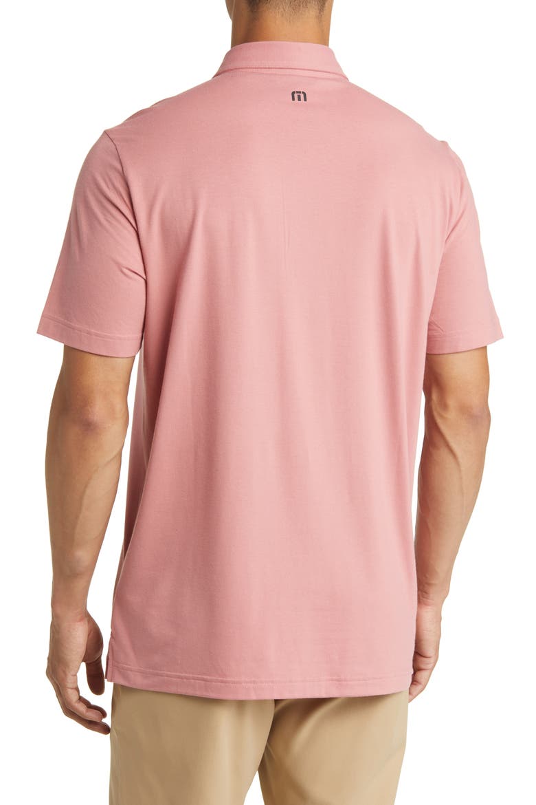 Relocation Stripe Stretch Polo, Alternate, color, DUSTY ROSE