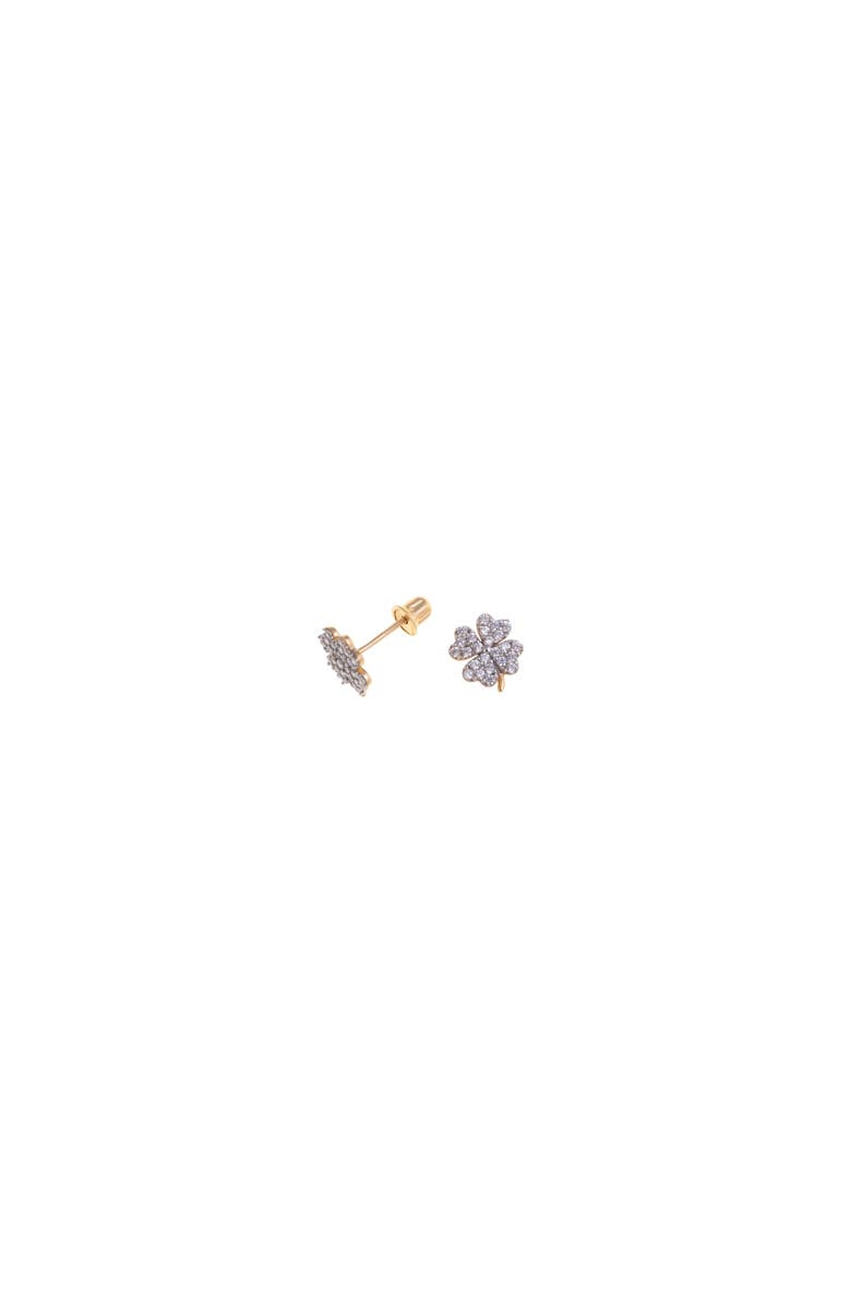 Arte Nova Jewellery Trevo Earrings, Main, color, Gold 19,2K