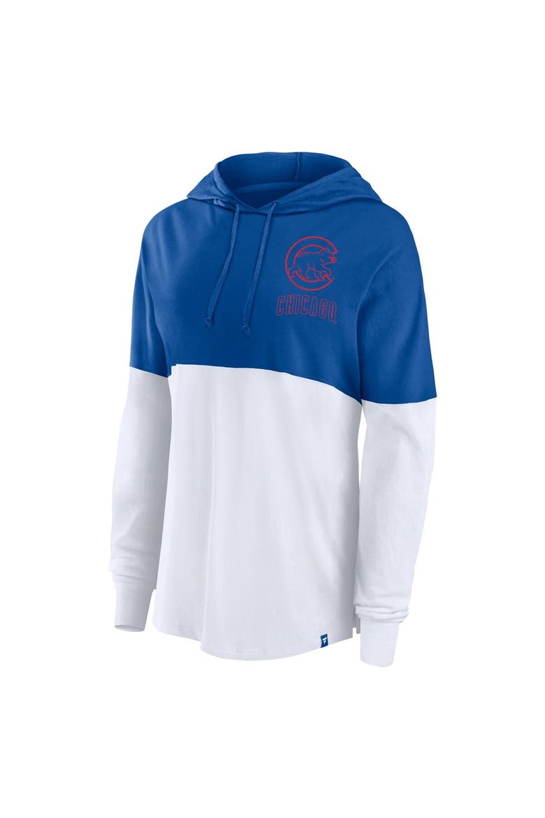 Women's Fanatics Royal/White Chicago Cubs Backup Option Pullover Hoodie, Alternate, color, Royal