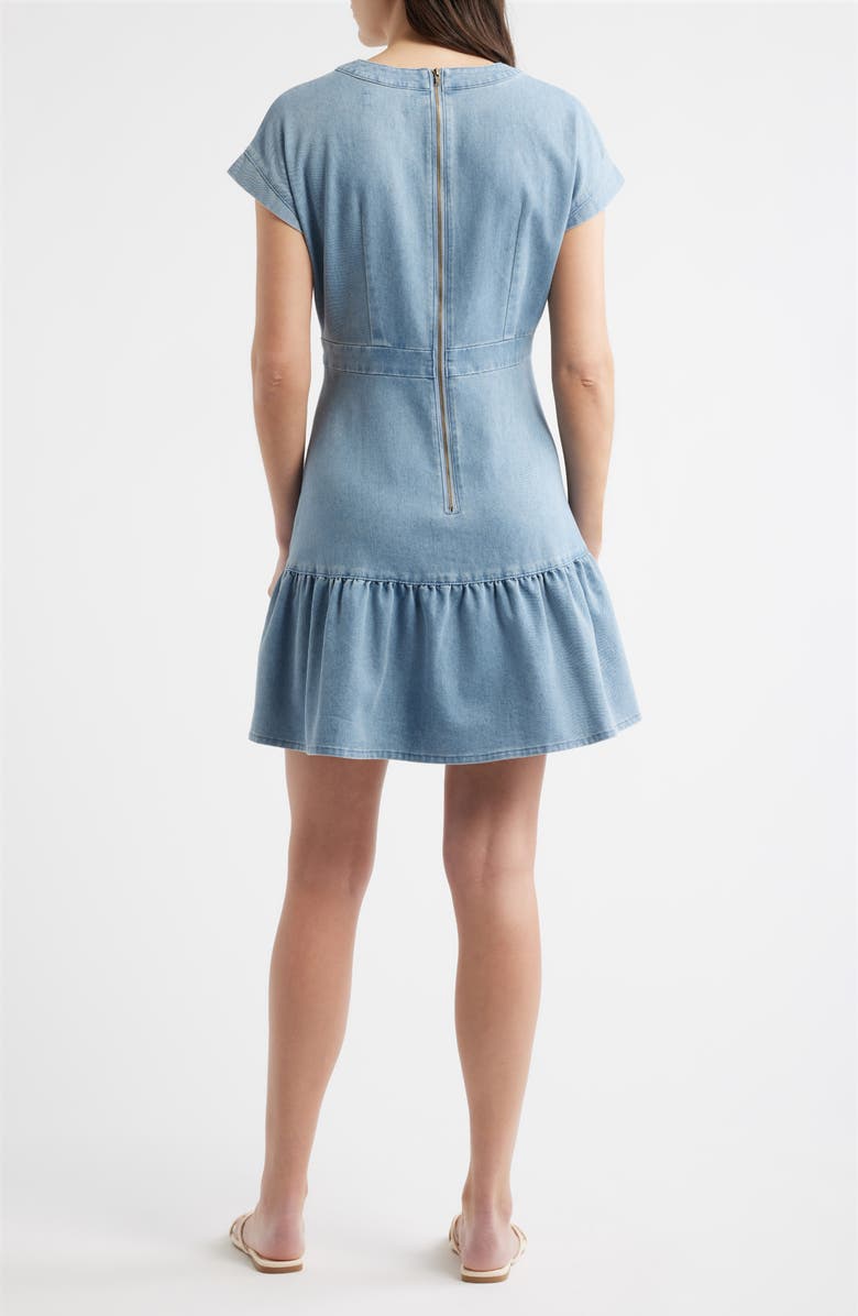 CITY BLUES Denim Minidress, Alternate, color, 