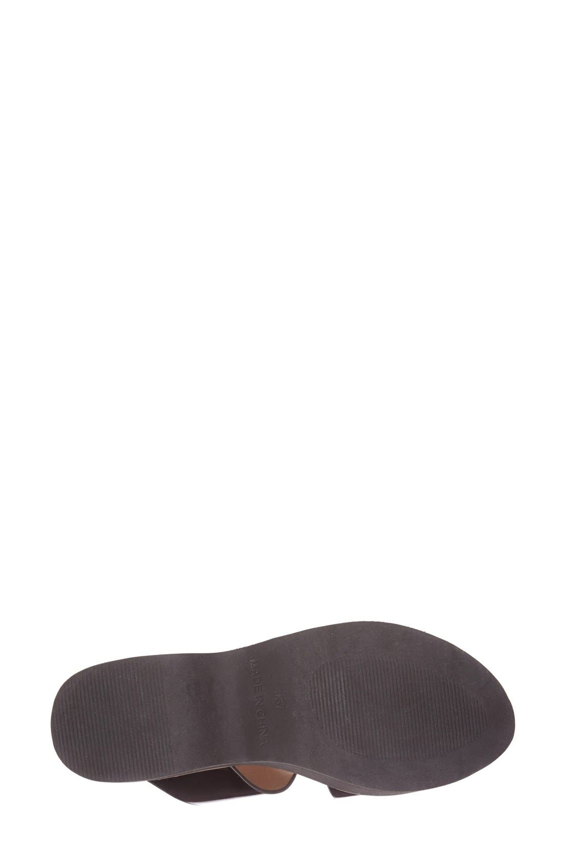 'Whiskey' Platform Wedge Sandal, Alternate, color, BLACK