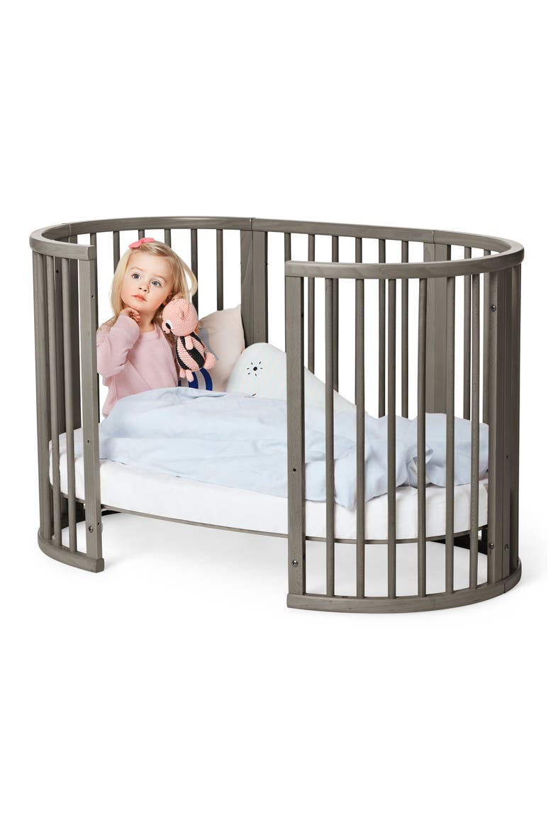 Convertible Sleepi Crib & Toddler Bed, Main, color, HAZY GREY