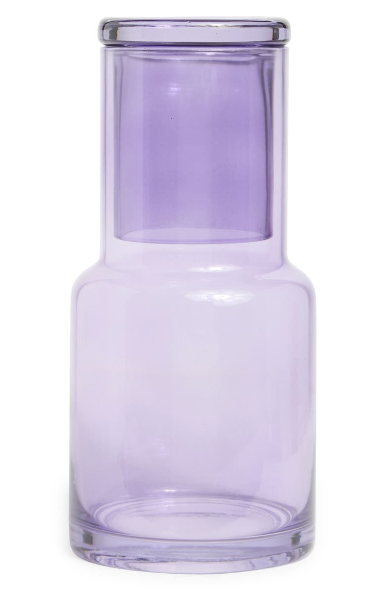 Core Home Bedside Carafe, Main, color, Light Purple Multi
