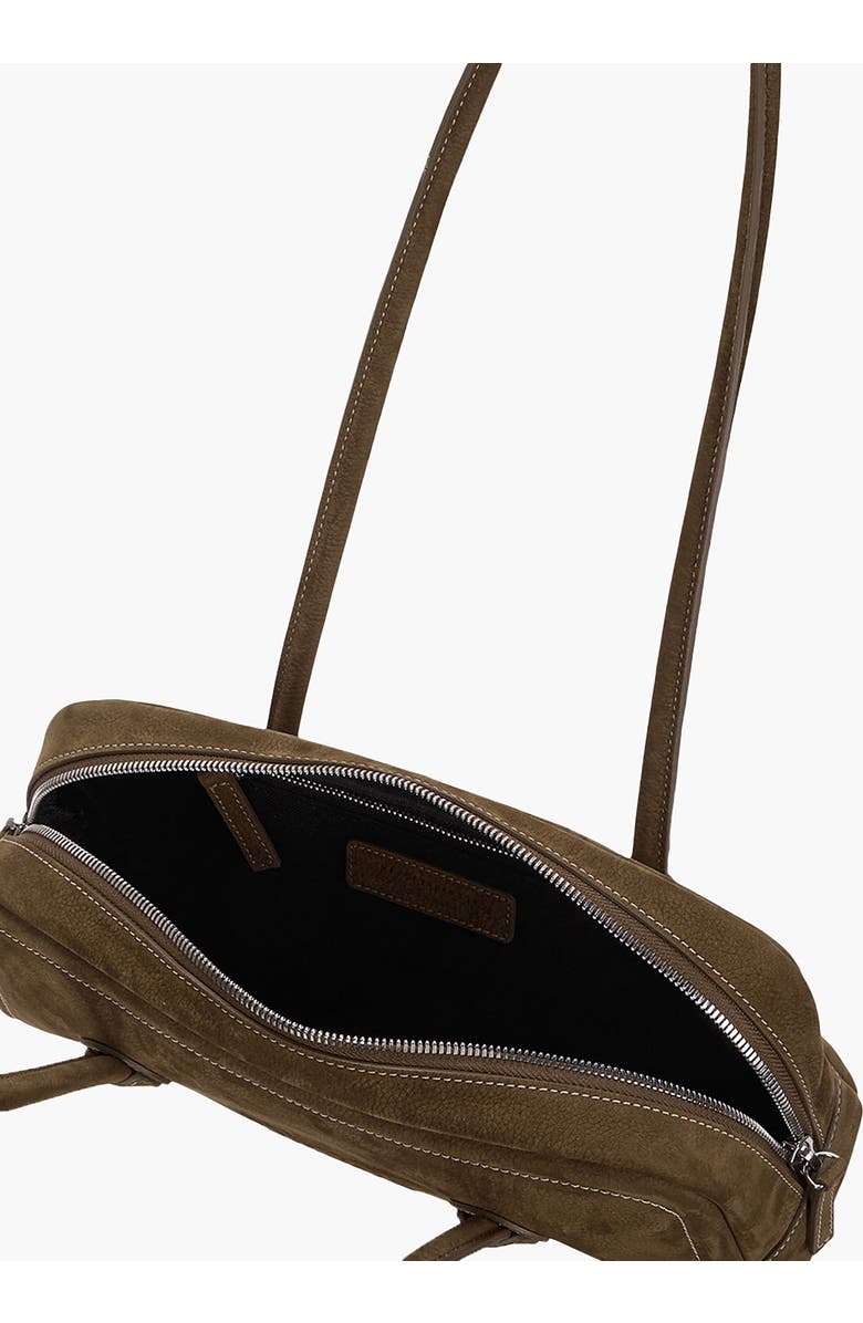 MARGESHERWOOD Soft Boston Leather Shoulder Bag, Alternate, color, Chestnut Nubuck