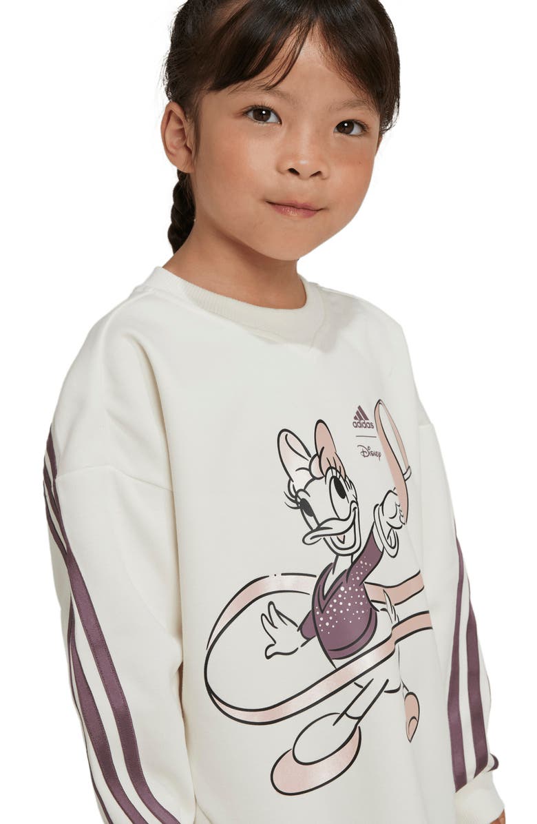 adidas x Disney Kids' Daisy & Minnie Sweatshirt & Leggings Set, Alternate, color, 