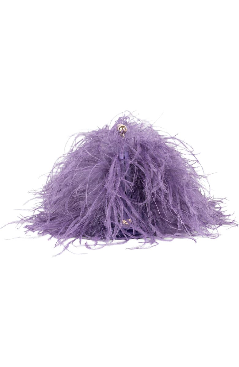 Jeffrey Campbell Animal Feather Clutch, Alternate, color,