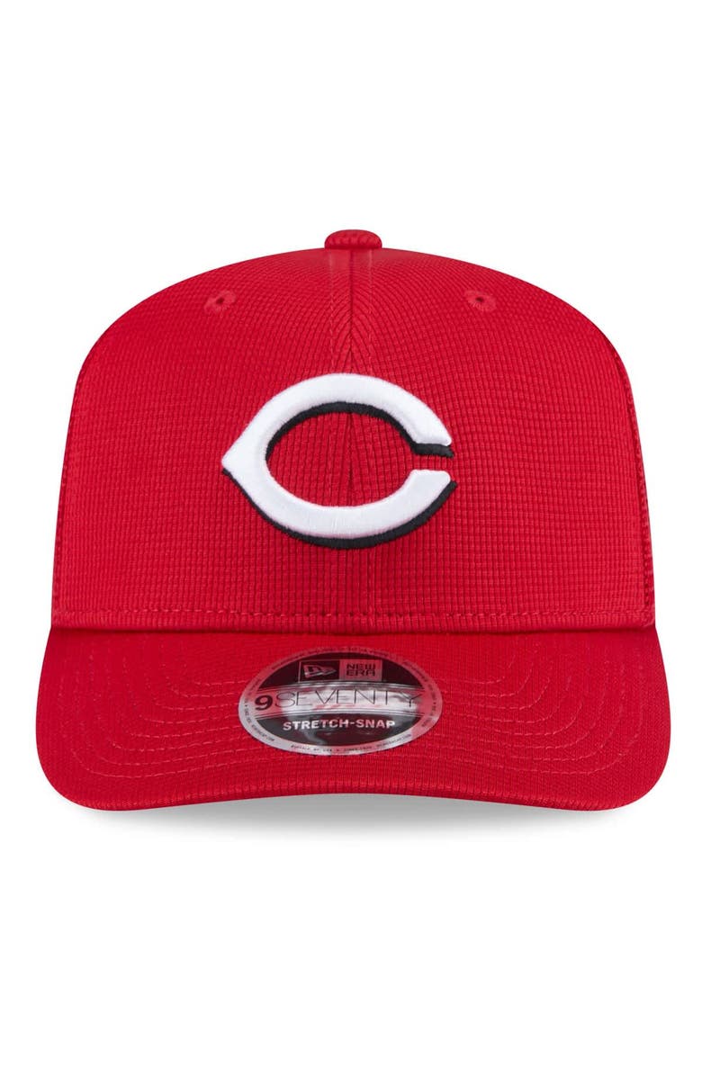 New Era Men's New Era  Red Cincinnati Reds 2025 Spring Training 9SEVENTY Stretch-Snap Trucker Hat, Alternate, color, 
