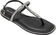 bebe Rhinestone T-Strap Sandal