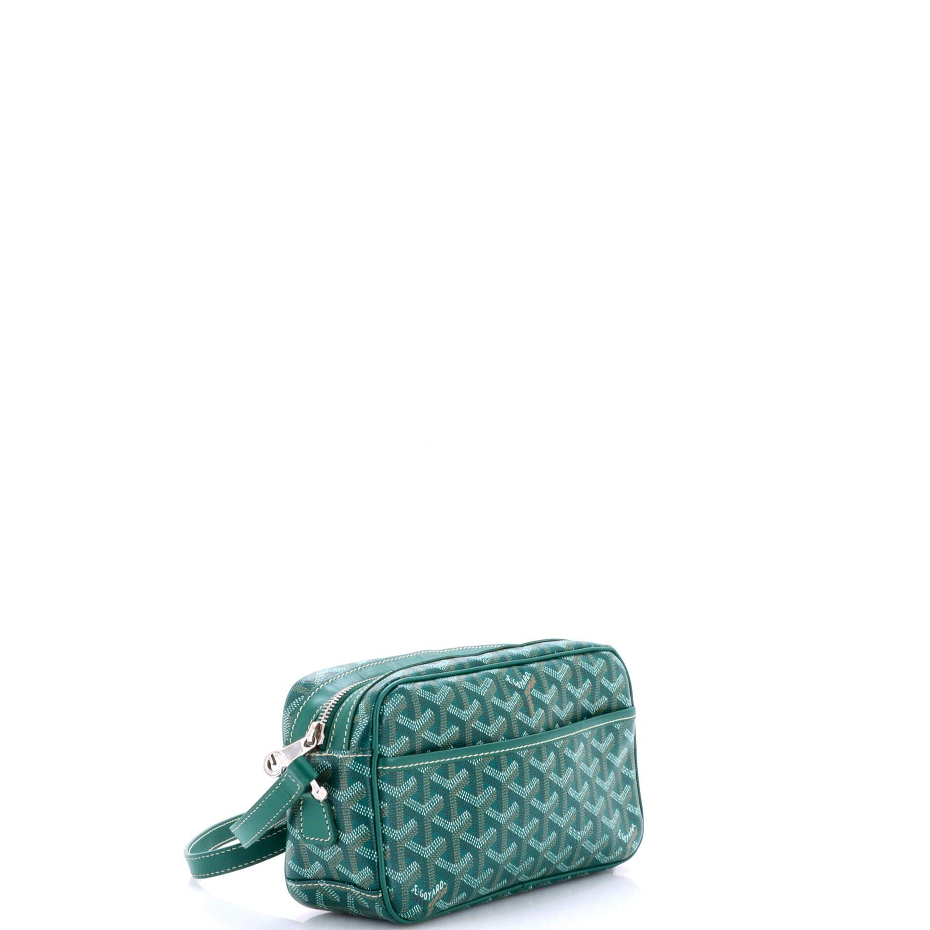 Cap Vert Bag Coated Canvas, Alternate, color, Green