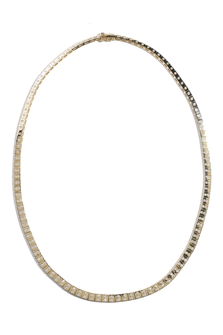 Leggo Double Diamond Tennis Necklace, Main, color, GOLD