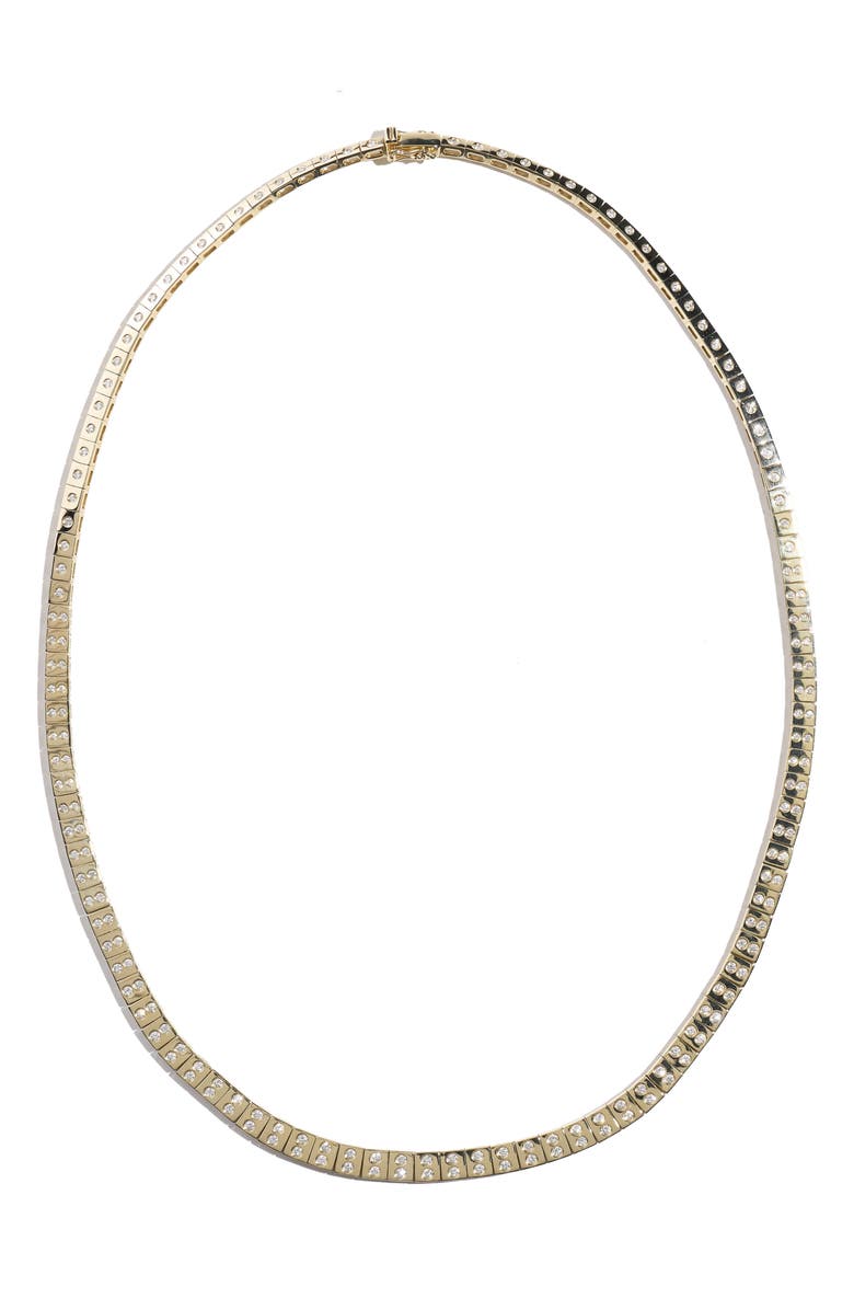 TYPE JEWELRY Leggo Double Diamond Tennis Necklace, Main, color, Gold