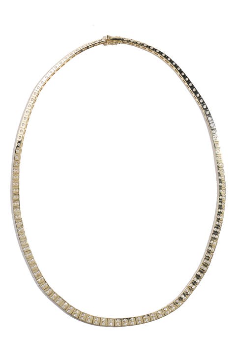 Leggo Double Diamond Tennis Necklace