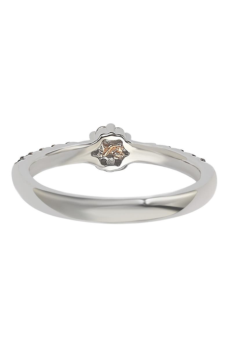 SUZY LEVIAN Sterling Silver Pavé White & Blue Cubic Zirconia Ring, Alternate, color,