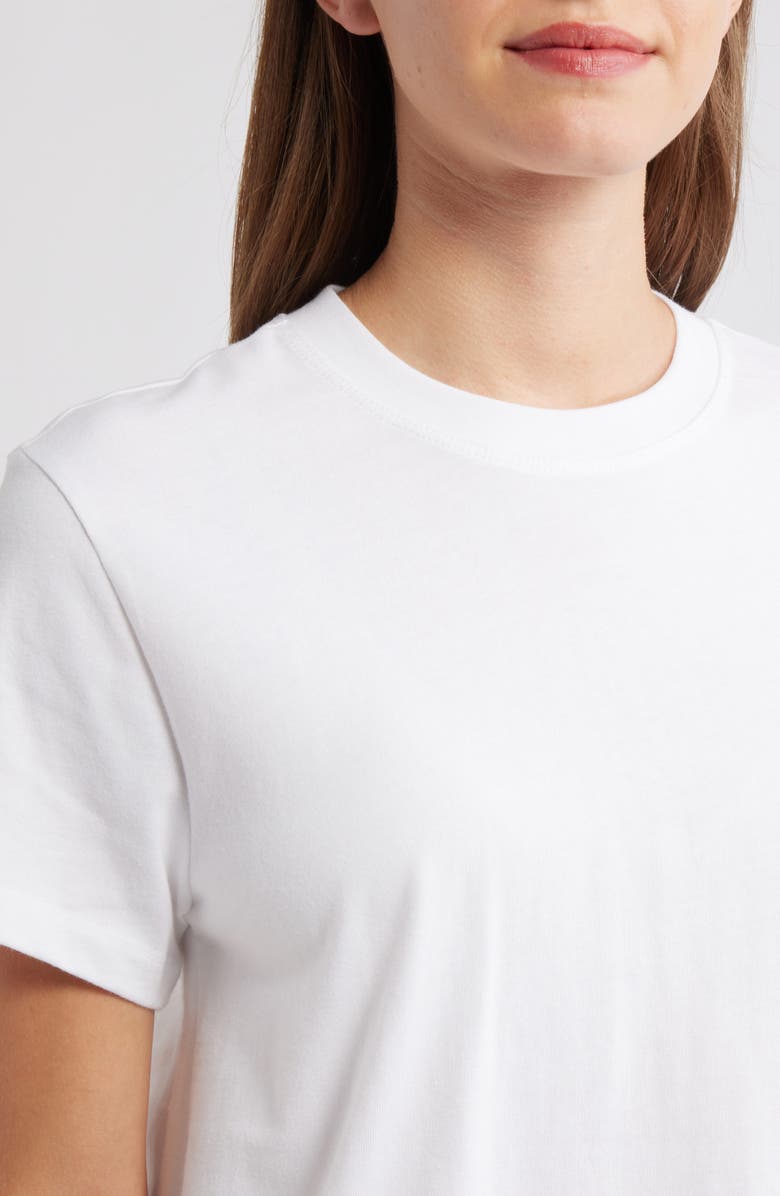 Mavi Jeans Crewneck Cotton T-Shirt, Alternate, color, White