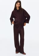 H&M Mama Pointelle-knit Drawstring Trousers