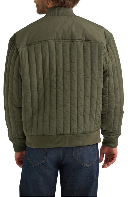 Lee Quilted Ripstop Jacket In Burgundy