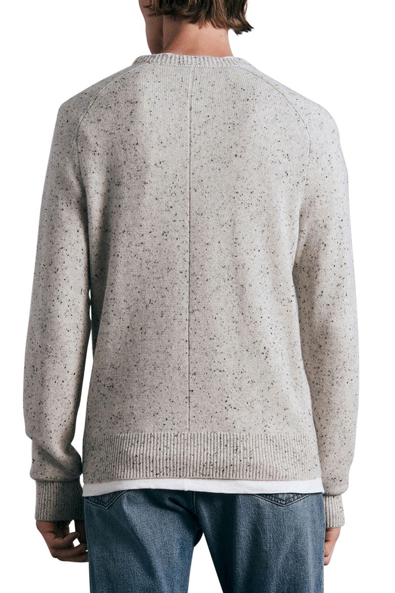 Harlow Donegal Wool & Cashmere Sweater, Alternate, color, GREY MULTI