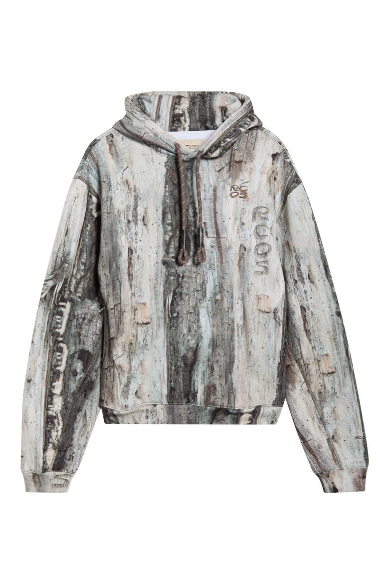 Treebark Camo Stack Logo Hoodie, Alternate, color, TREE BARK