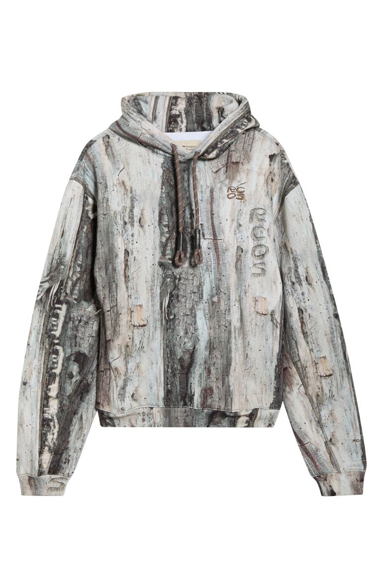 RC Outdoor Supply Treebark Camo Stack Logo Hoodie, Main, color, Tree Bark