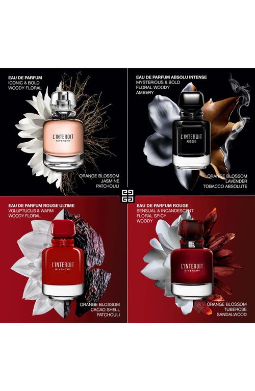 Givenchy L'interdit Eau De Parfum Set $222 Value In Transparent