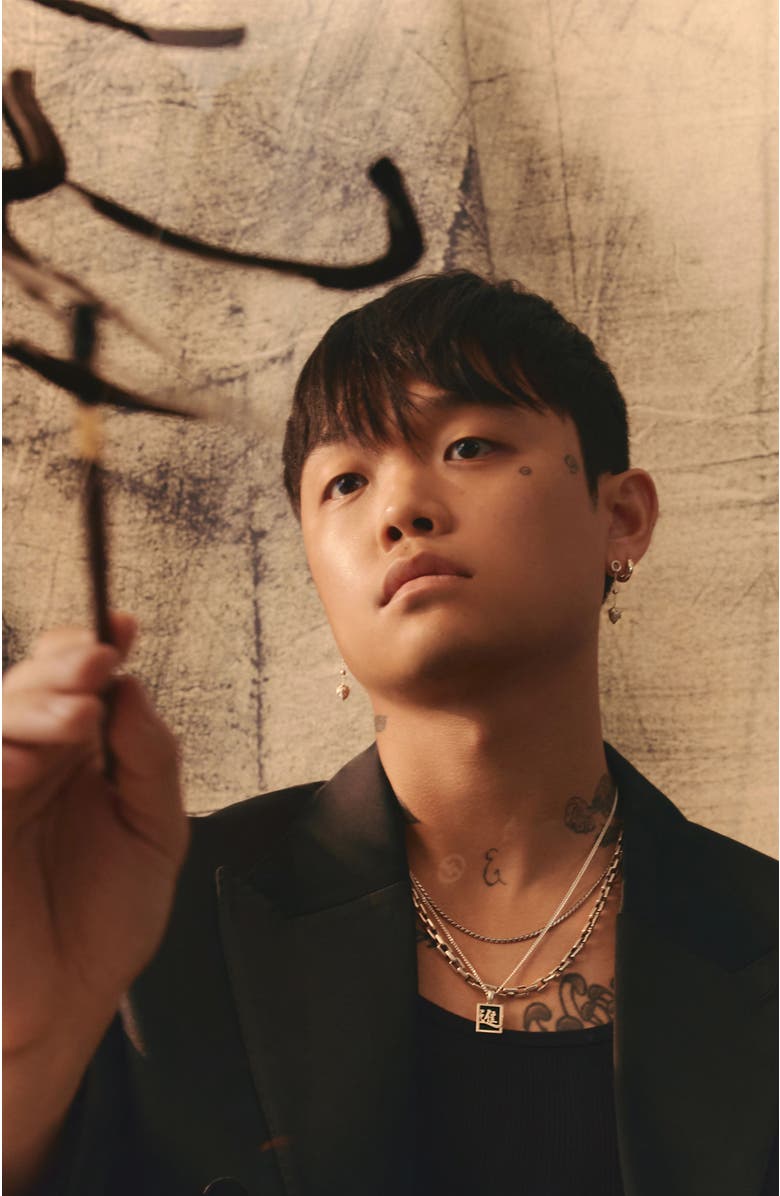 LOUPN Rope Chain Necklace, Alternate, color, Silver